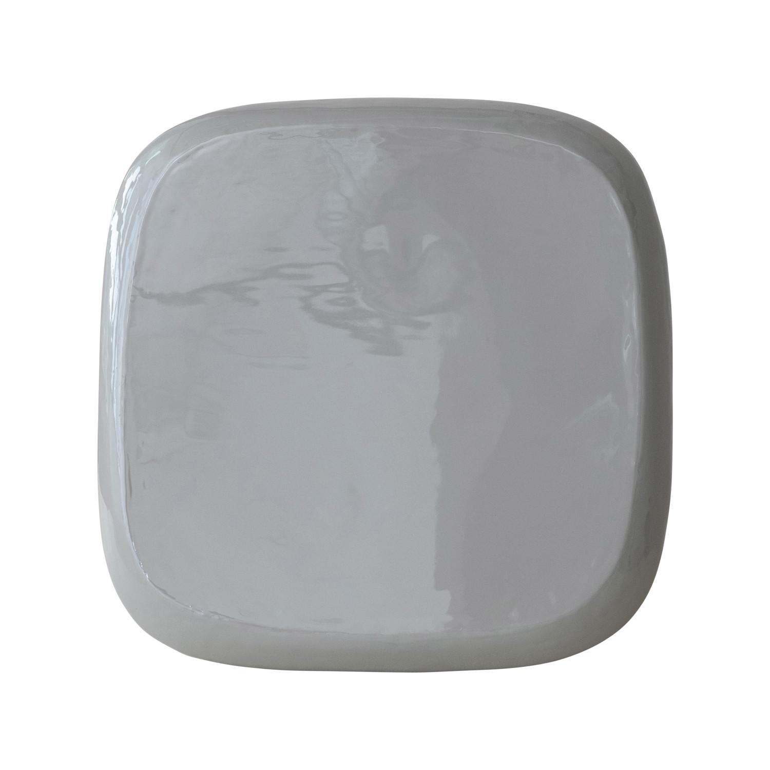 Enameled Metal Table, Grey, KD, Truck Ship - Image 4