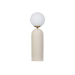 Stoneware & Metal Table Lamp w/ Inline Switch, Crackle Glaze