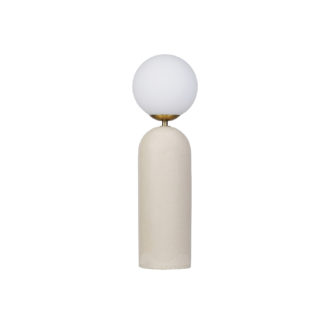 Stoneware & Metal Table Lamp w/ Inline Switch, Crackle Glaze