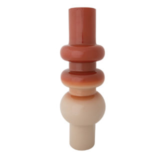 Enameled Metal Vase,
