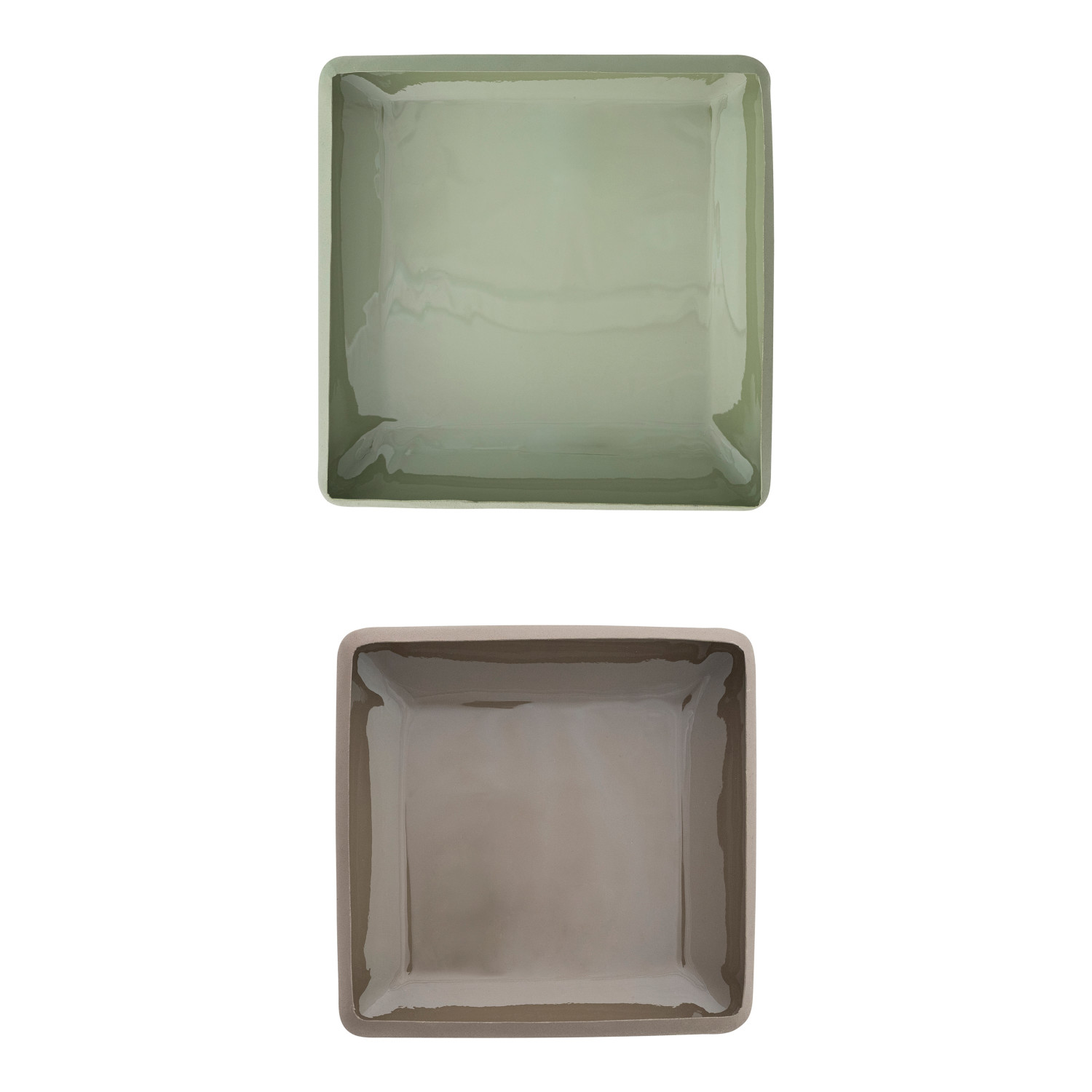 Decorative Enameled Metal Bowls set of 2 - Image 6