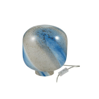 Art Glass Table Lamp W Inline Switch