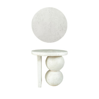 Resin Stool/Table W Stacked Ball Base