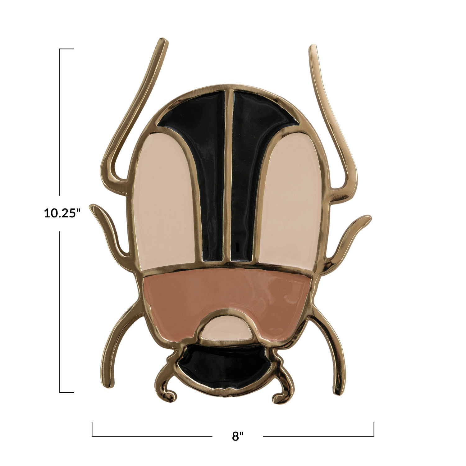 Enameled Cast Aluminum Beetle Shaped - Image 3