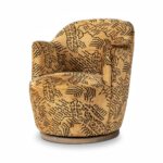Aurora Swivel Chair Balkan Ochre