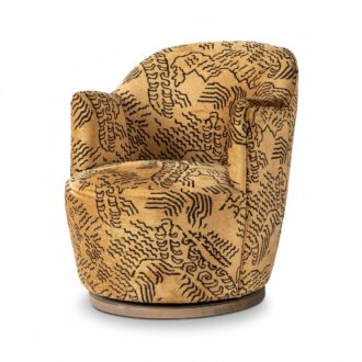 Aurora Swivel Chair Balkan Ochre
