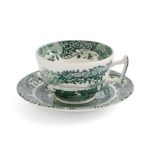 TEACUP & SAUCER 7 OZ Green Italian
