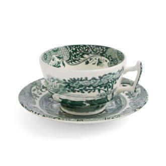 TEACUP & SAUCER 7 OZ Green Italian