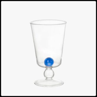India Mahdavi Mabouls - Verre 2 Boules- Bleu