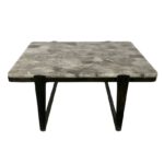 40" ROLLA SMOKY QUARTZ TOP  COFFEE TABLE