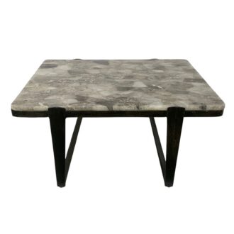 40" ROLLA SMOKY QUARTZ TOP  COFFEE TABLE